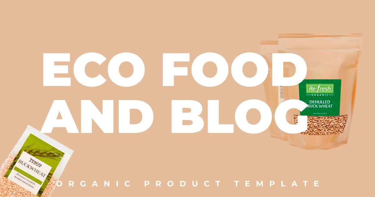Eco-Food Template and Blog with the Best Website Design